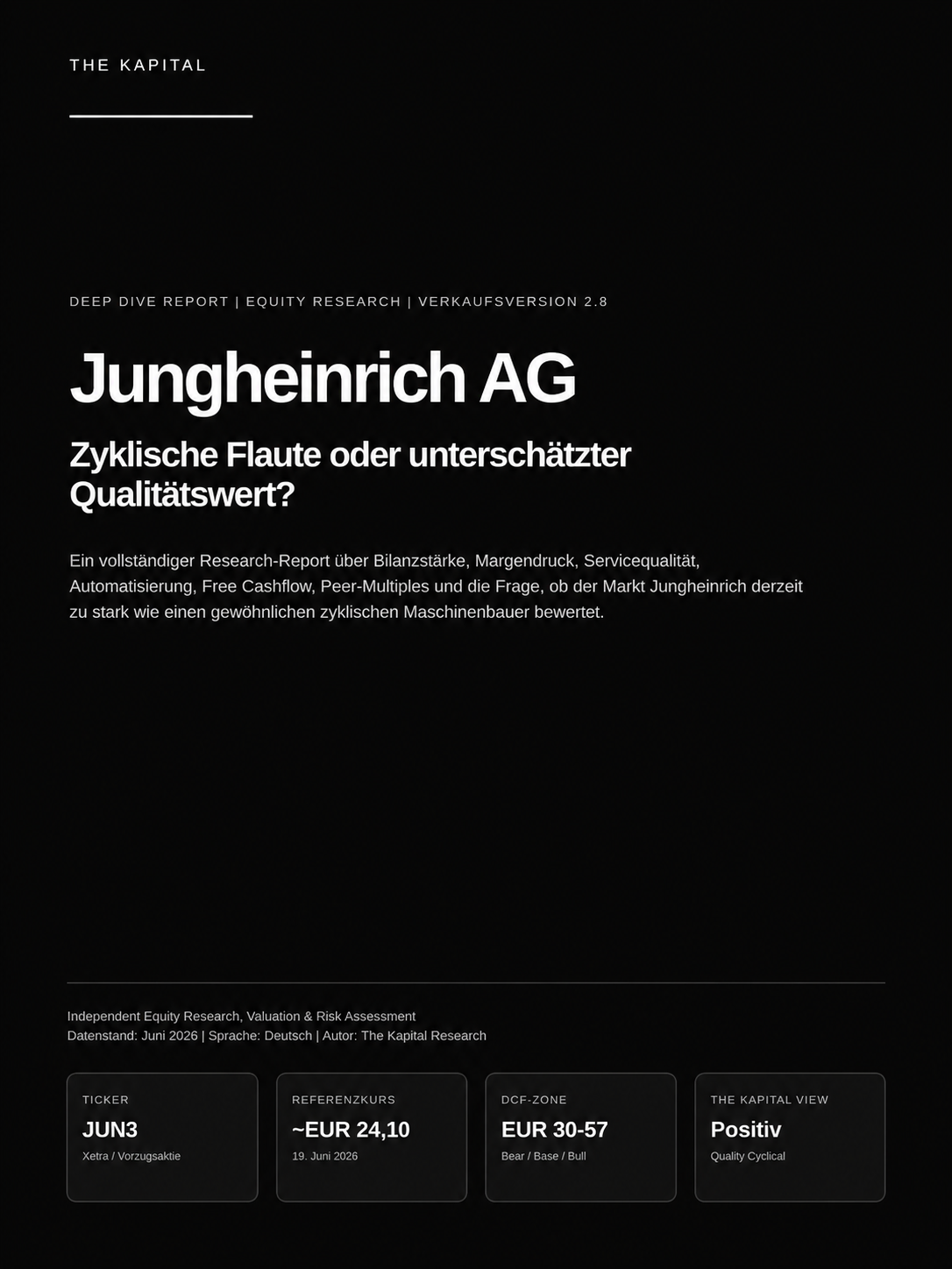 Jungheinrich AG Deep Dive Report