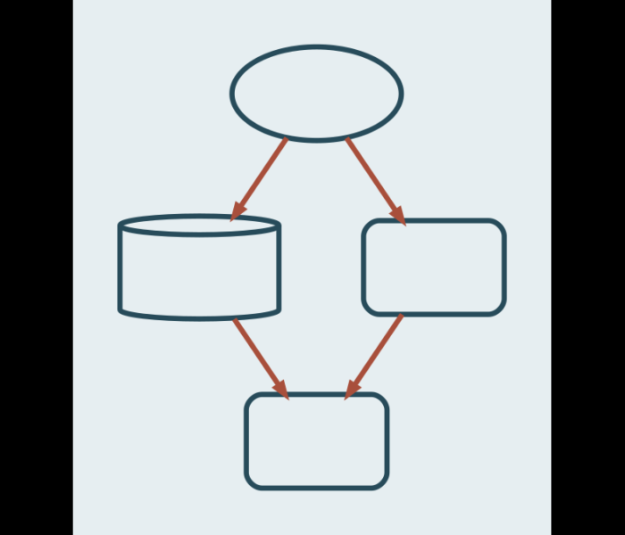 Einfache helle Strichgrafik zu SAP Cloud, Daten und vernetzten Unternehmenssystemen