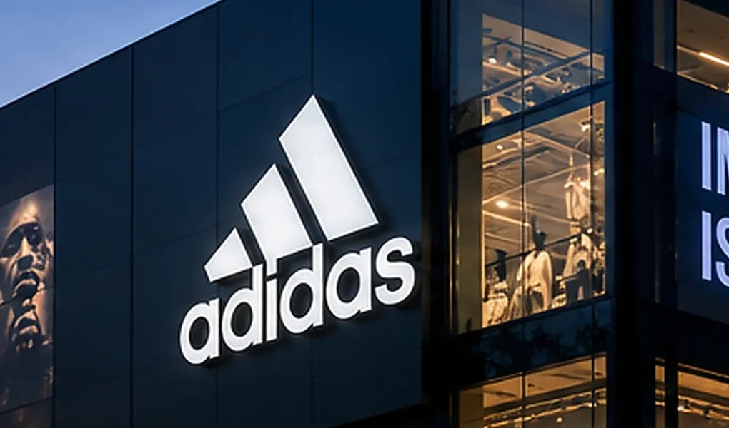adidas-Gebäude bei Abendlicht – adidas-Aktie 2026