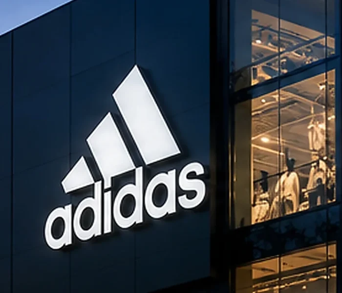 adidas-Gebäude bei Abendlicht – adidas-Aktie 2026
