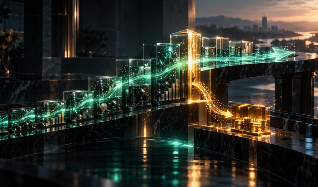 Textfreies Editorial-Motiv zur Vorabpauschale bei ETFs und vorgezogener Besteuerung