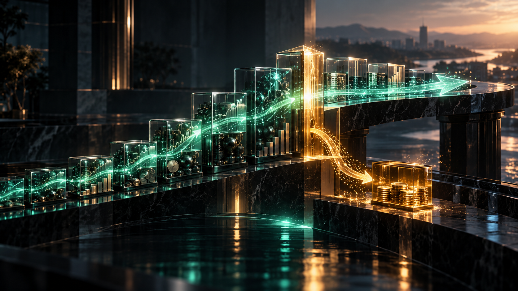 Textfreies Editorial-Motiv zur Vorabpauschale bei ETFs und vorgezogener Besteuerung