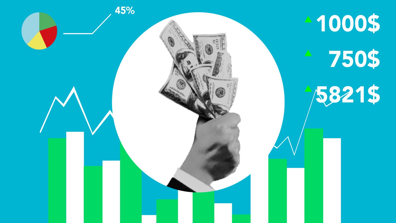 Finanzanalyse mit Lager, Forderungen und Zahlungsströmen als Symbol für Cash Conversion Cycle, DSO, DIO und DPO.